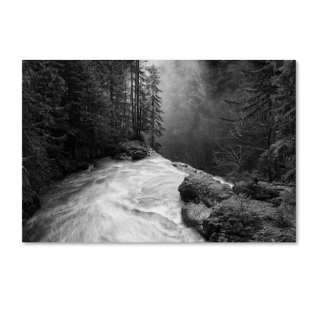 Trademark Fine Art James K. Papp 'Over The Falls' Canvas Art, 12x19 1X00445-C1219GG